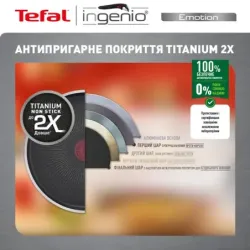 Набір Tefal Ingenio Emotion 10 предметів (L897SA74), пакування пошкоджене, товар цілий.